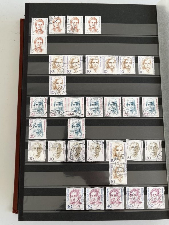 Almanya Pul Koleksiyonu Albümü 1060 Adet - Yabancı Pul 021 - Resim 11