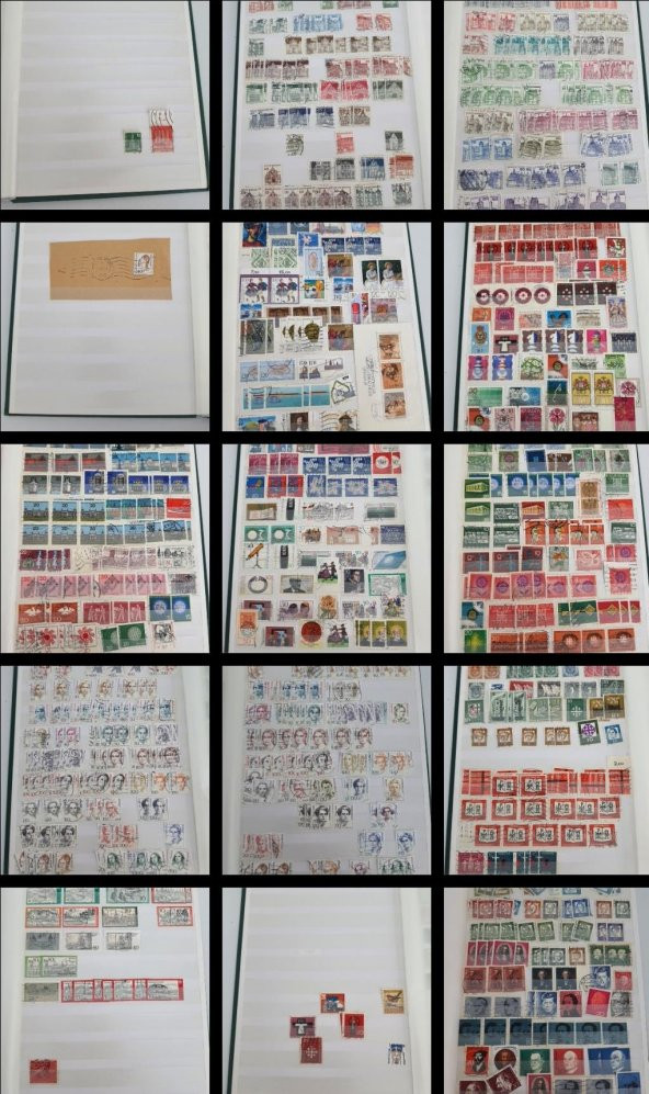 Almanya Pul Koleksiyonu Albümü 990 Adet - Yabancı Pul 007 ürün görseli 1