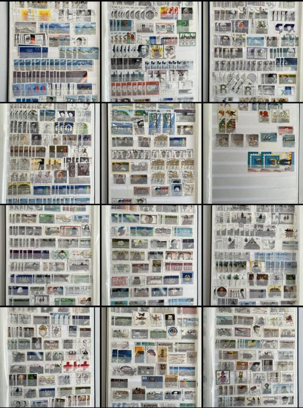 Almanya Pul Koleksiyonu Albümü 1150 Adet - Yabancı Pul 023 ürün görseli 1