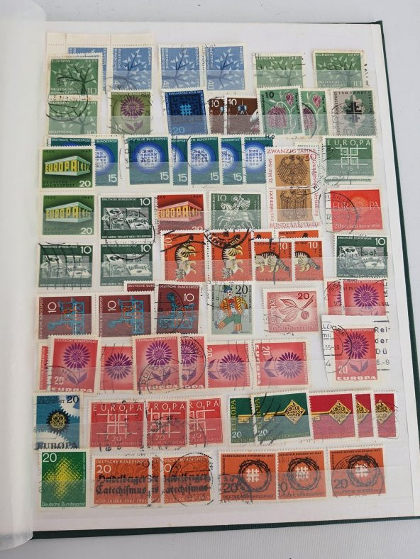 Almanya Pul Koleksiyonu Albümü 990 Adet - Yabancı Pul 007 - Resim 9
