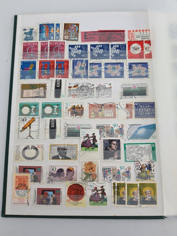 Almanya Pul Koleksiyonu Albümü 990 Adet - Yabancı Pul 007 - Resim 10