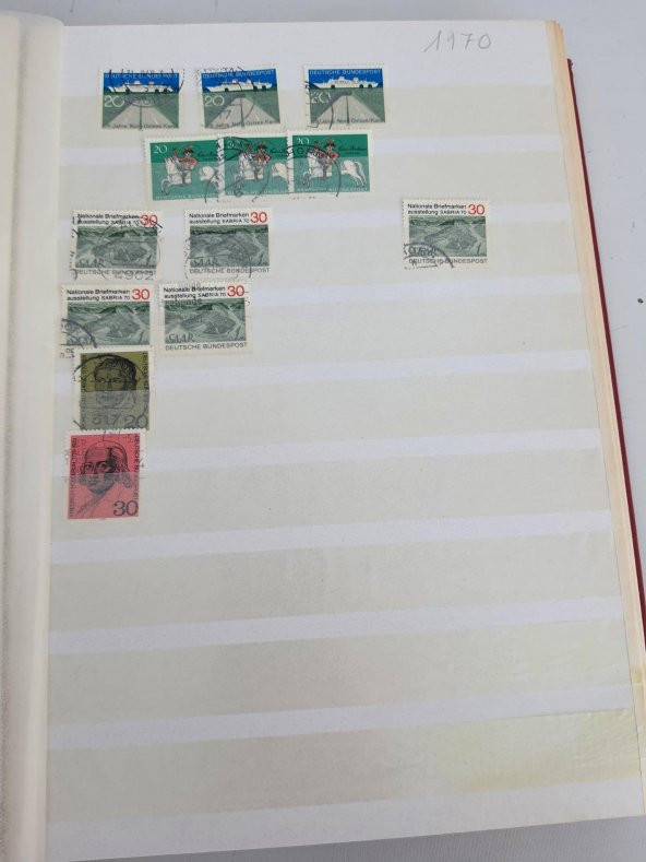 Almanya Pul Koleksiyonu Albümü 1590 Adet - Yabancı Pul 010 - 9