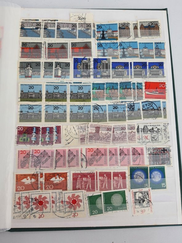 Almanya Pul Koleksiyonu Albümü 990 Adet - Yabancı Pul 007 - Resim 11