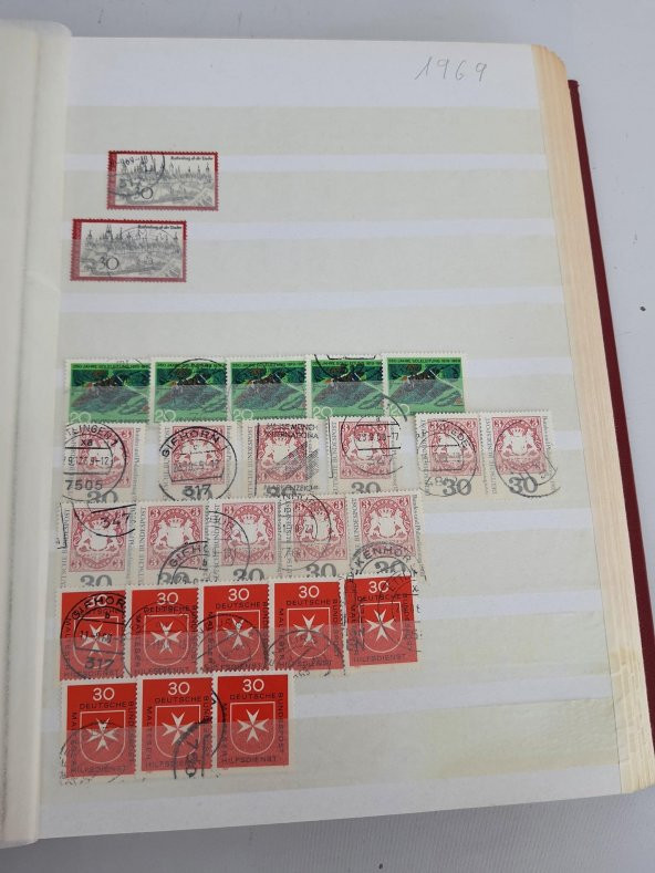 Almanya Pul Koleksiyonu Albümü 1590 Adet - Yabancı Pul 010 - 11