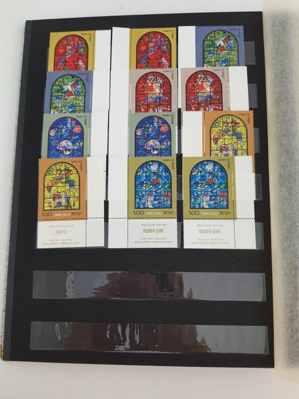 İsrail Pul Koleksiyonu Albümü Damgasız 250 Adet - Yabancı Pul 024 - Resim 6
