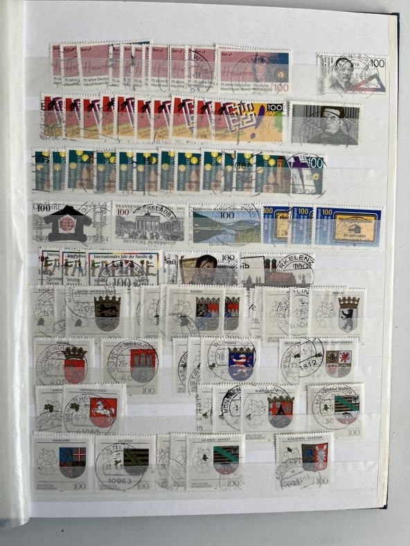 Almanya Pul Koleksiyonu Albümü 1150 Adet - Yabancı Pul 023 - Resim 5