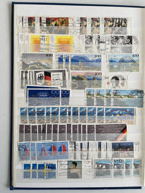 Almanya Pul Koleksiyonu Albümü 1150 Adet - Yabancı Pul 023 - Resim 6