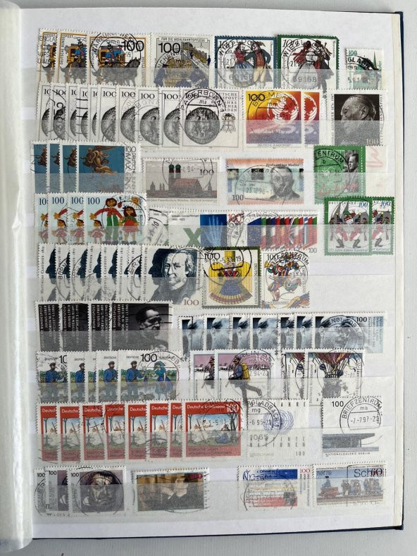 Almanya Pul Koleksiyonu Albümü 1150 Adet - Yabancı Pul 023 - Resim 7