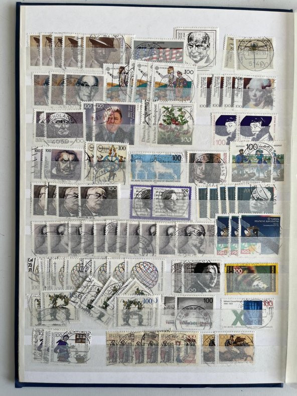 Almanya Pul Koleksiyonu Albümü 1150 Adet - Yabancı Pul 023 - Resim 8