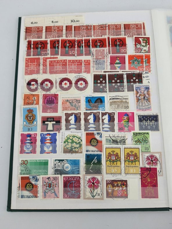 Almanya Pul Koleksiyonu Albümü 990 Adet - Yabancı Pul 007 - Resim 12