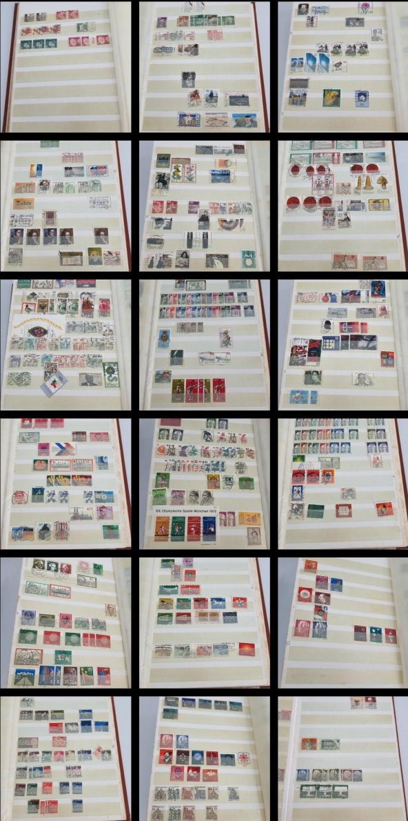 Almanya Pul Koleksiyonu Albümü 630 Adet - Yabancı Pul 031 ürün görseli 1