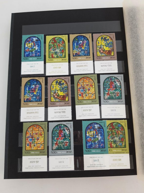 İsrail Pul Koleksiyonu Albümü Damgasız 250 Adet - Yabancı Pul 024 - Resim 10