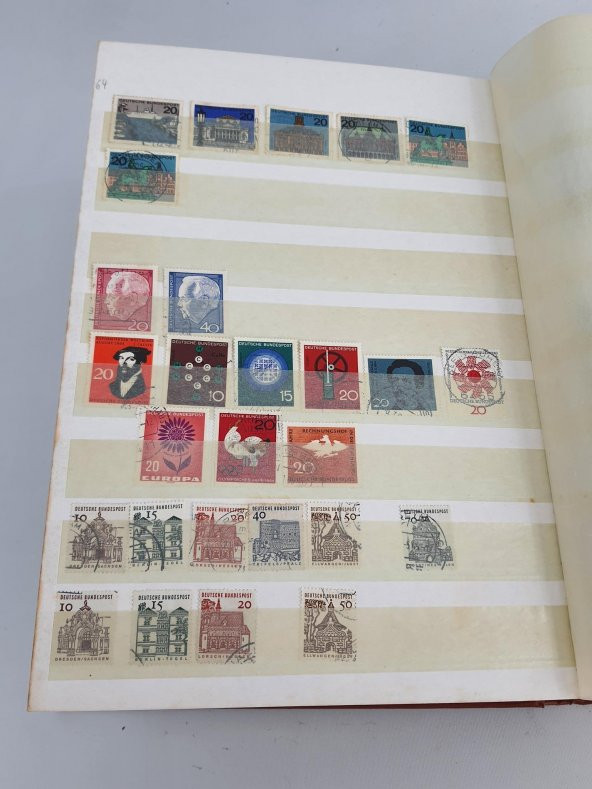 Almanya Pul Koleksiyonu Albümü 630 Adet - Yabancı Pul 031 - Resim 5