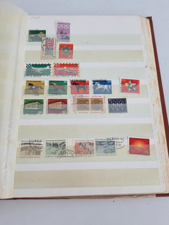 Almanya Pul Koleksiyonu Albümü 630 Adet - Yabancı Pul 031 - Resim 8
