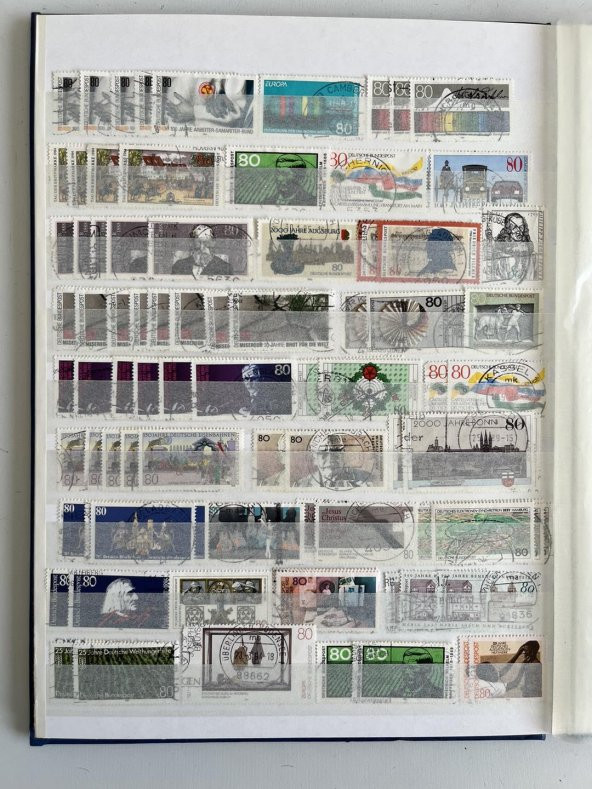 Almanya Pul Koleksiyonu Albümü 1150 Adet - Yabancı Pul 023 - Resim 11
