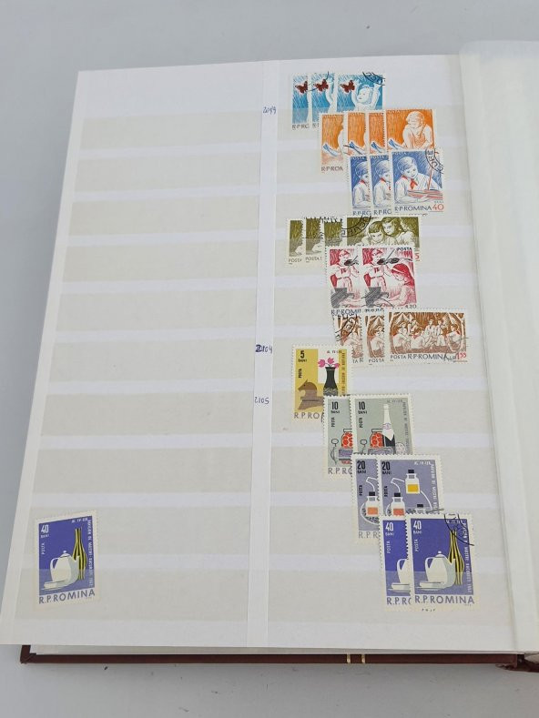 Romanya Pul Koleksiyonu Albümü 1660 Adet - Yabancı Pul 036 - Resim 8