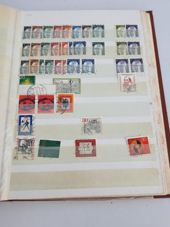 Almanya Pul Koleksiyonu Albümü 630 Adet - Yabancı Pul 031 - Resim 10