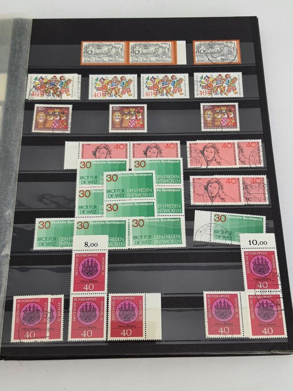 Almanya Pul Koleksiyonu Albümü 530 Adet - Yabancı Pul 033 - Resim 7