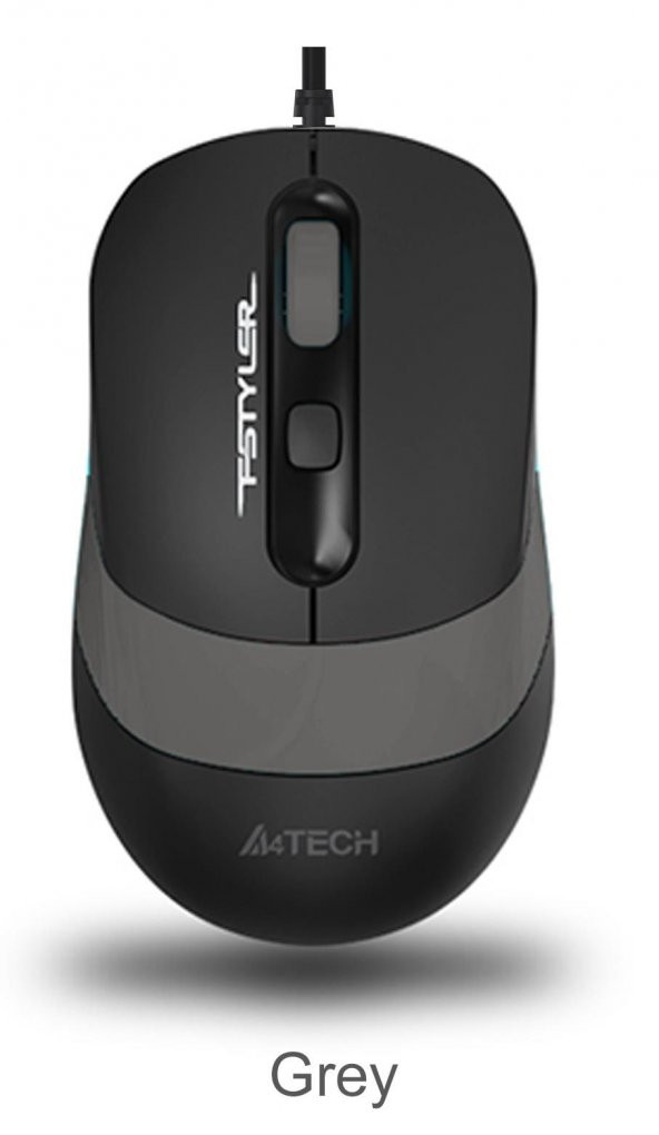 A4 Tech Usb Fstyler Gri Optik 1600 Dpi Kablolu Mouse