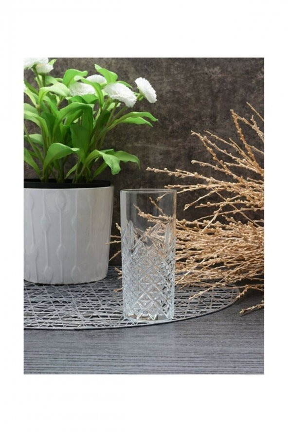 Paşabahçe timeless kristal kesme rakı bardak - 4 lü özel seri rakı bardağı