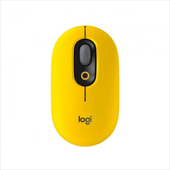 Logitech POP Mouse Blast Emoji Tuşlu Sessiz Kablosuz Mouse Sarı - Siyah