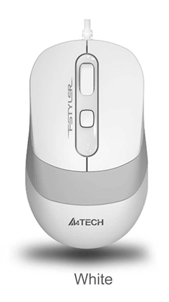 A4 Tech Usb Fstyler Beyaz Optik 1600 Dpi Kablolu Mouse - Resim 2