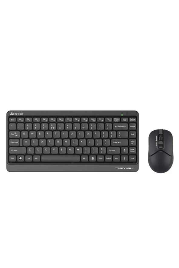 A4 Tech 2.4G 1200 Dpi Siyah Q Türkçe Mini Kablosuz Klavye ve Mouse Seti