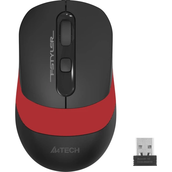 A4 Tech Kırmızı Nano Optik 2000 Dpi Kablosuz Mouse