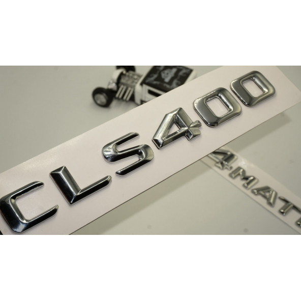 Benz CLS 400 4Matic Bagaj Krom Metal 3M 3D Yazı Logo