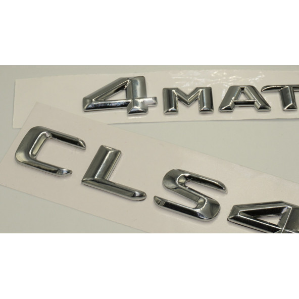 Benz CLS 400 4Matic Bagaj Krom Metal 3M 3D Yazı Logo - Resim 3