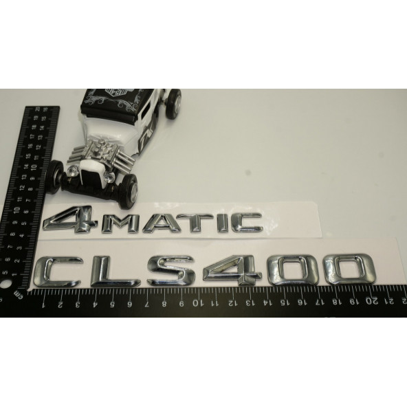 Benz CLS 400 4Matic Bagaj Krom Metal 3M 3D Yazı Logo - Resim 5