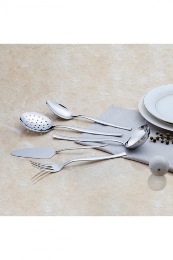 Nehir zarif 77 prç. çatal kaşık bıçak takımı seti - Resim 4