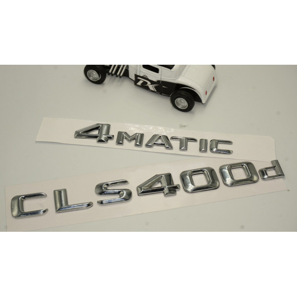 Benz CLS 400d 4Matic Bagaj Krom Metal 3M 3D Yazı Logo - 2