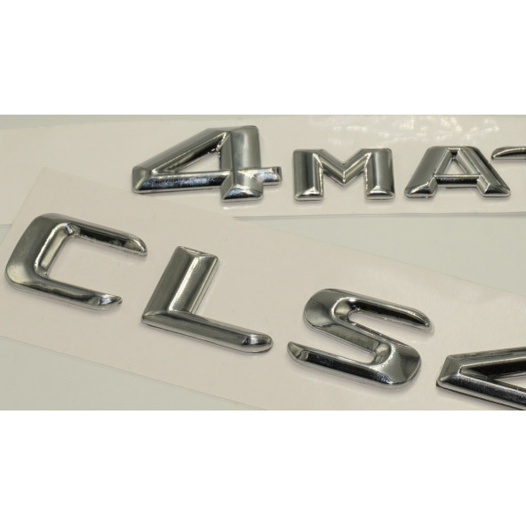 Benz CLS 400d 4Matic Bagaj Krom Metal 3M 3D Yazı Logo - 3