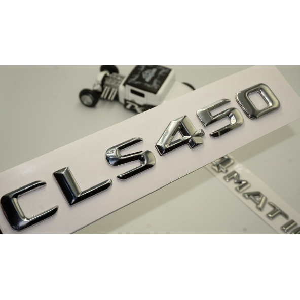Benz CLS 450 4Matic Bagaj Krom Metal 3M 3D Yazı Logo