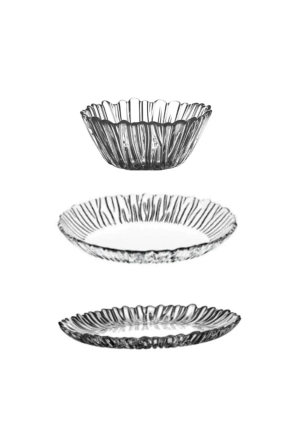 Paşabahçe aurora 18 parça yemek takımı seti 6 kişilik