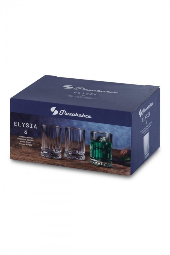Paşabahçe kristal 6 lı kahve yanı küçük su bardağı - su bardak elysia - 6