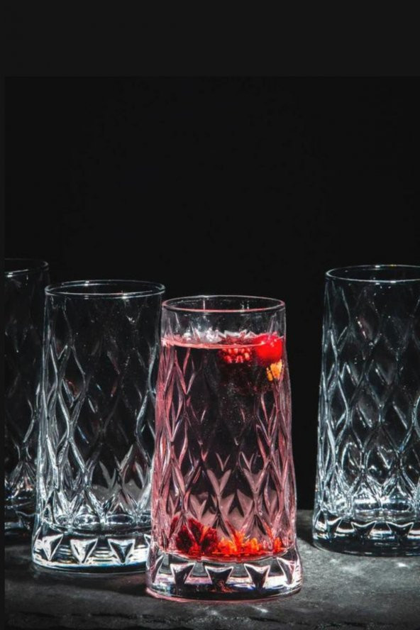 Paşabahçe leafy su bardak - su meşrubat bardağı 8 li 420855 - Resim 3