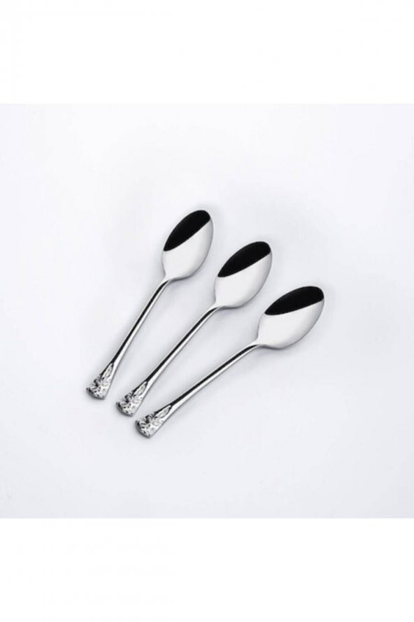 Nehir akasya paslanmaz çelik çay kaşık - 12 li çay kaşığı 18/10 - 3