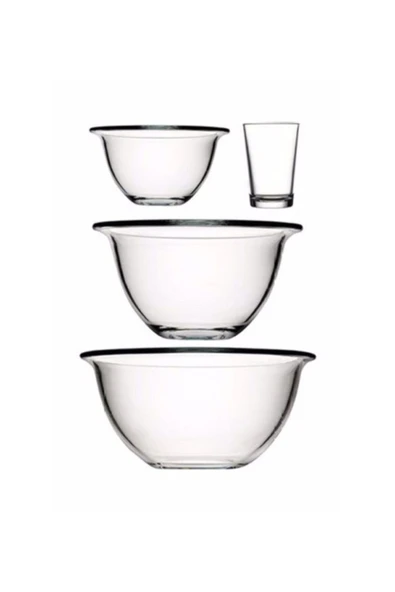 Paşabahçe arda türkmen hazırlık kasesi - borcam tepsi seti 8 parça - 2