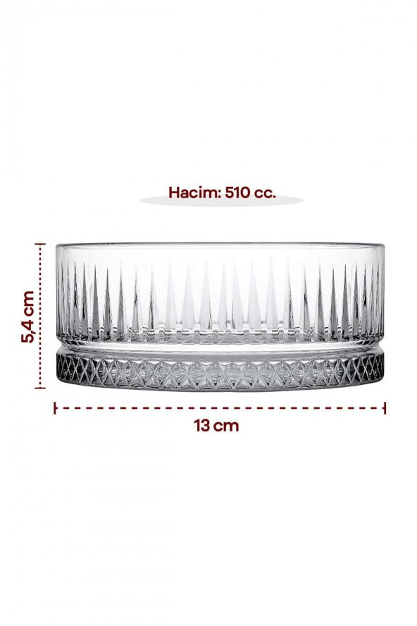 Paşabahçe elysia büyük çok amaçlı kase çerezlik - sunum kasesi 8 parça 530042 - 2