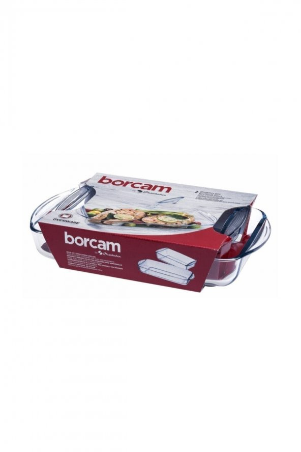 Paşabahçe 2 li dikdörtgen borcam seti -  borcam fırın tepsisi 159190 - 2