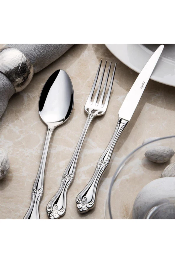 Nehir lalezar pasta tatlı bıçak 12 li pasta tatlı bıçağı - Resim 2