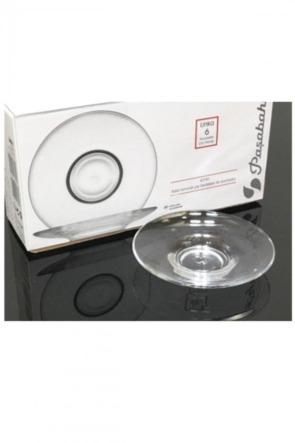 Paşabahçe linka çay bardağı altı - 6 parça çay tabağı 54621