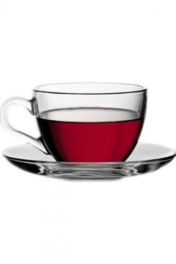 Paşabahçe 97948 basic cam çay fincanı - çay fincanı seti 12 parça