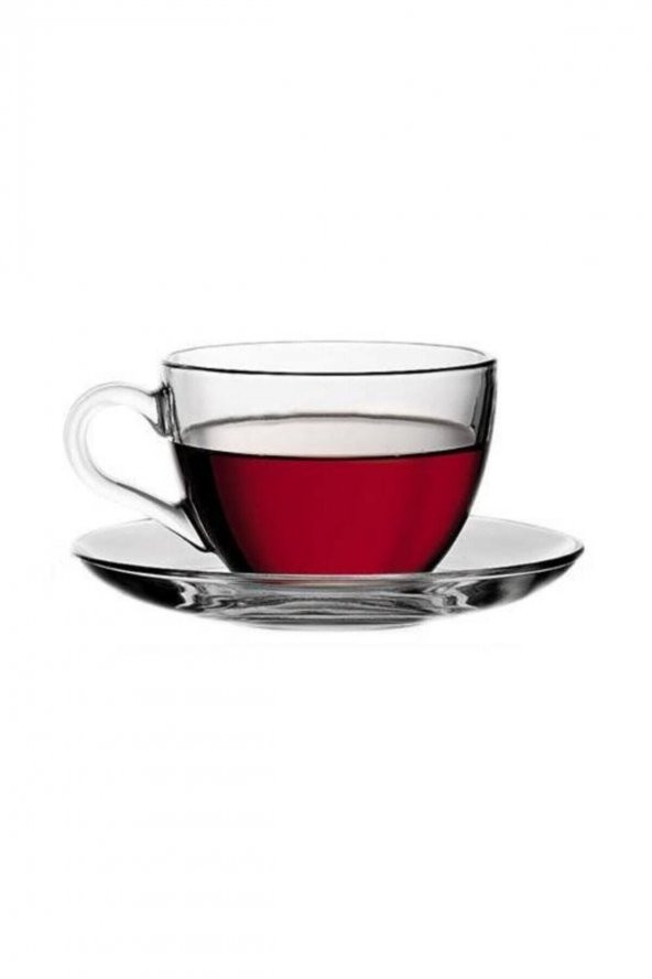 Paşabahçe 97948 basic cam çay fincanı - çay fincanı seti 12 parça
