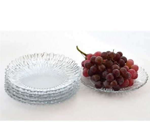 Paşabahçe aurora pasta tabak - 6 lı pasta sunum tabağı 10512 - 3