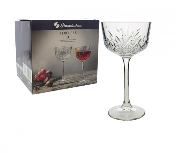 Paşabahçe timeless ayaklı kadeh bardak- sunum bardağı 4 lü 440366 - 4