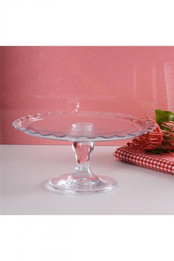Paşabahçe petite ayaklı patisseria - pasta servis sunum tabağı - 2