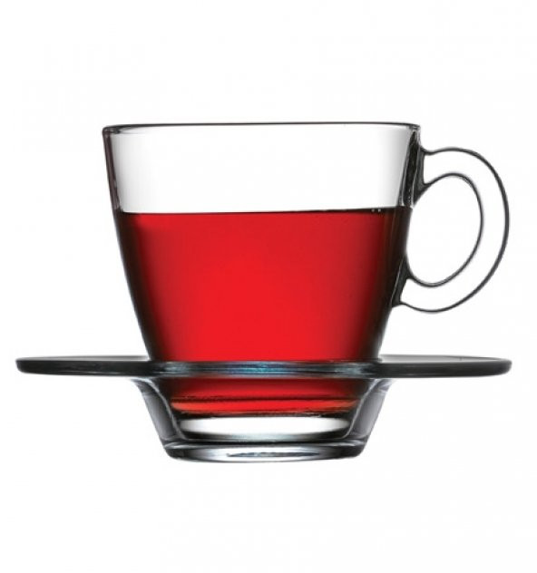 Paşabahçe 95040 aqua cam çay fincanı seti - nescafe fincanı